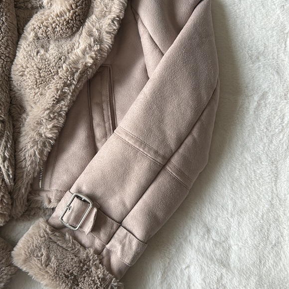 Hollister Faux Shearling Biker Jacket - Picture 5 of 6